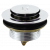 Vaničková výpusť 6/4" KLIK-KLAK, výška 4cm, CHROM (malá zátka)
